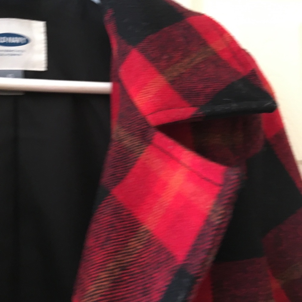 NWOT Plaid Pea Coat - Picture 9 of 16